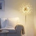 thumbnail image 4 of 69 inch Crystal Floor Lamp, Modern Standing Lamp with K9 Crystal, LED Floor Lamp with On/Off Foot Switch, Metal Tall Pole Lamp for Living Room, Girls Room, Bedroom, Dresser, Office, 4 of 11