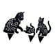thumbnail image 1 of Bearachild Juego de 3 unidades de estatua de gatito para exteriores, estacas de arte para patio, decoración con forma de Animal, estacas de jardín, palos Jardín y Patio Bearachild HA004326-00, 1 of 1