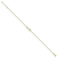 thumbnail image 3 of Auriga Fine Jewelry 14K Yellow Gold Key Anklet 9inch for Women, 3 of 4