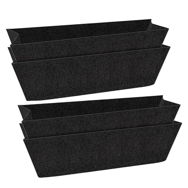4 Piezas de Fieltro para Macetero, Revestimiento para Plantas Colgantes, Revestimientos Plegables para Cajas de Ventana para Patio, Balcón, Accesorio 30 pulgadas
