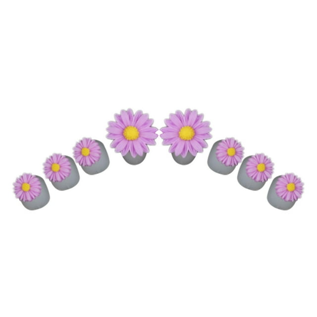 8PCS Toe Separator Cute Flower Fake Pearl Toe Spacer Pedicure Tool for Nail Art