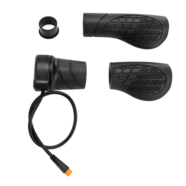 Conector resistente al agua 76X, empuñadura giratoria del acelerador, Control de velocidad giratorio dividido en la mitad izquierda, mango del acelerador para modificación de bicicleta