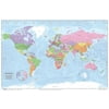 World Map Political Classroom Educational Learning Reference Geography History Poster - 18x12 inch