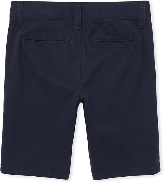 The Children's Place Girls Uniform Stretch Chino Shorts, 2-Pack, Sizes 4-16