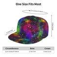 thumbnail image 6 of Fotbe Bright Universe Flat Bill Visor Cap Classic Snapback Hat Polyester Foam Trucker Hat Trucker Cap Adjustable Baseball Cap, 6 of 9