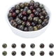 thumbnail image 1 of 92 cuentas de piedra natural de 8 mm, jaspe de sangre de dragón natural, redondas, sueltas, para pulseras, collares y joyas (agujero: 1 mm), 1 of 7