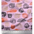 thumbnail image 1 of Soimoi Rayon Fabric Grains & Fish Food Print Fabric by The Yard 56 Inch Wide, 1 of 3