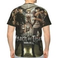 thumbnail image 7 of Attack On Titan Men's Short-Sleeve T-Shirt Summer Casual Tee Top Breathable Crewneck T-Shirt Medium, 7 of 7