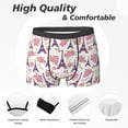 thumbnail image 2 of Men's Boxer Briefs, flower Tower rose Soft Comfy Mens Underwear Boxer Briefs Breathable With Widen Waist, 2 of 7