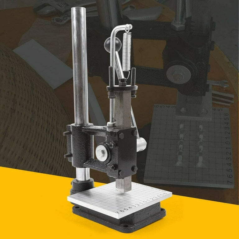 Leather punching machine top