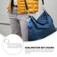 thumbnail image 3 of HEALEEP 12Pcs Key Chain Sublimation Blank Oval MDF For DIY Makers, 3 of 8