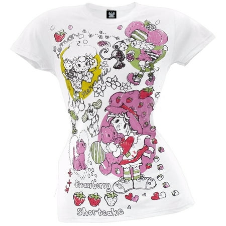 Strawberry Shortcake New Shirts - Strawberry Shortcake - Sketch Juniors T-Shirt