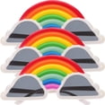 thumbnail image 1 of Rainbow Cloud Party Glasses for Fun Photo Props and Decoration Multi Color Plastic Lightweight Sturdy 3 Pcs, 1 of 9