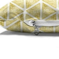 thumbnail image 4 of Geometric Pet Bed, Hand Drawn Triangles with Arcs Half Circles Doodle Design Art, Chew Resistant Pad for Dogs and Cats Cushion with Removable Cover, 24" x 39", Pale Earth Yellow White, by Ambesonne, 4 of 4
