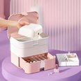 thumbnail image 1 of Caja de almacenamiento shamjiam Bolsa de cosméticos de gran Capacidad Rosado Estuche de transporte de esmalte de uñas, 1 of 9