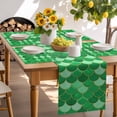 thumbnail image 6 of Placemats Set of 4, Green Fish Scales Place Mats Ombre Fish Tail Tablemats Washable Placemat Table Decoration for Kitchen Table Dinner Party Home Decor Indoor Outdoor 13x19 Inch, 6 of 9