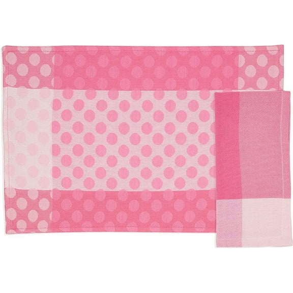 Playful Polka Dot Placemat and Napkin Set