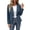 A Blue, variant on Womens Blazer Jacket Ndbuld Women'S Fall Winter Solid-Color Casual Collar Casual Coat Blue,M