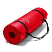 AUM High Density HD Foam Tech Yoga Exercise Mat 72" x 24" x 1 2" by Vandue