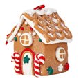 thumbnail image 2 of Christmas Gingerbread House Ornament, Mini House Hanging Ornament, Candy Cane Door Design for Christmas Tree, Wreath, Garland and Festive Holiday Display, 2.75 Inch, 2 of 7