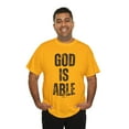 thumbnail image 6 of DJH Apparel | God Is Able Inspirational Christian Unisex T-shirt, 6 of 6