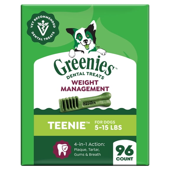 Greenies Adult Natural Dental Dog Treats Large Size, Blueberry Flavor, 12 oz. Pack, 8 Count