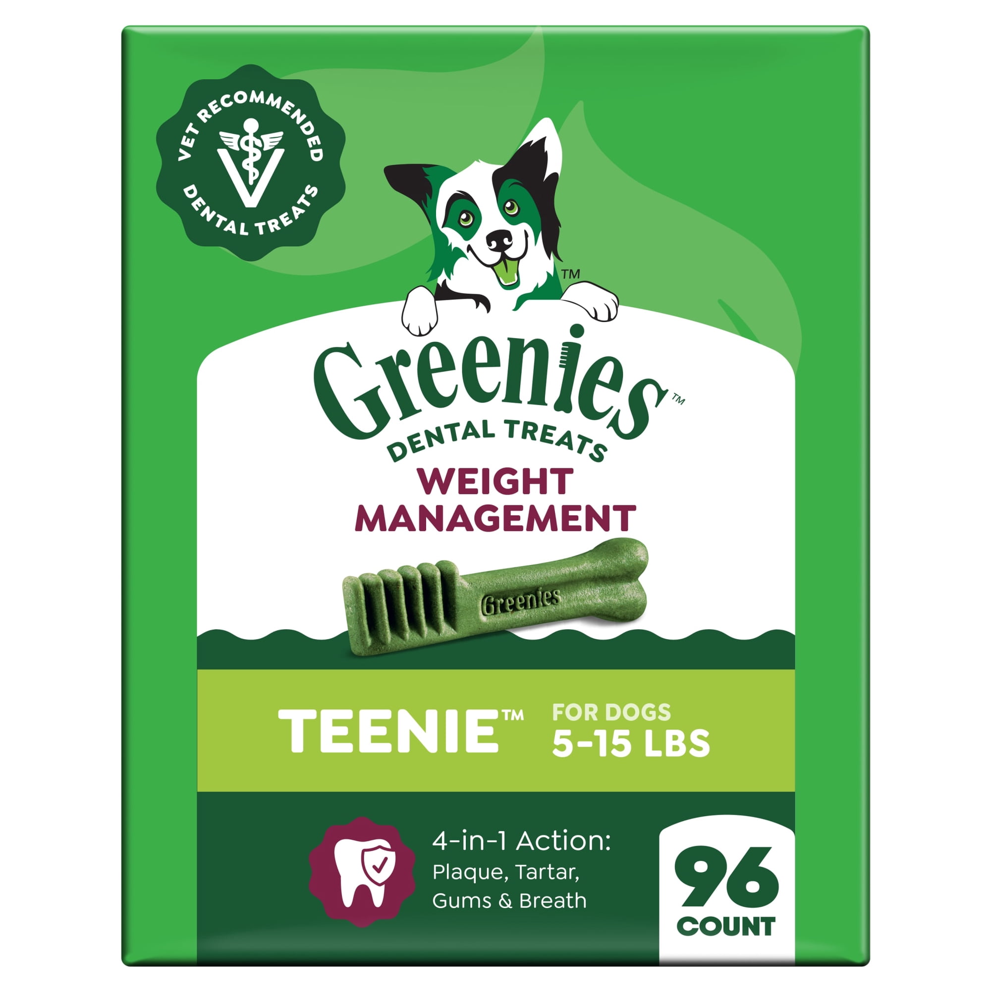 Greenies Adult Natural Dental Dog Treats Large Size, Blueberry Flavor, 12 oz. Pack, 8 Count