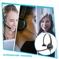 thumbnail image 2 of HP128MP QD RJ9 Plug Telephone Operator Office Headset with Microphone Topboutique Single Ear Earphone for Telephone Set Noise Canceling Headphones(Black), 2 of 6