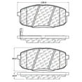thumbnail image 2 of Centric 105.13972 Ceramic Brake Pad Fits select: 2014-2016 KIA SOUL, 2 of 4