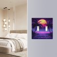 thumbnail image 4 of Yayeee Toggle Light Switch Wall Plate 3-Gang 6.37"x4.48" Decorative Outlet Cover, Pink Digital Art, 4 of 7