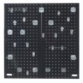 thumbnail image 2 of Triton Products® LocBoard (2) 18"W x 36"H x 9/16"D Steel Square Hole Pegboards with 30-Piece LocHook Assortment & Hanging Bin System, 2 of 2