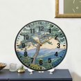 thumbnail image 4 of Yayeee Wall Clock Battery Operated 9.5" Silent Quartz Non-Ticking for Living Room Decor, Beige Mountain, 4 of 8