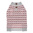 thumbnail image 2 of Vibrant Life Pink Zigzag Dog Sweater, Small, 2 of 6