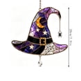 thumbnail image 6 of Halloween Witch Hat Hanging Ornament, Halloween Moonlight Witch Hat Window Hanging Sun Catcher, Halloween Decoration Indoor Outdoor for Home & Party, Gift, 6 of 6