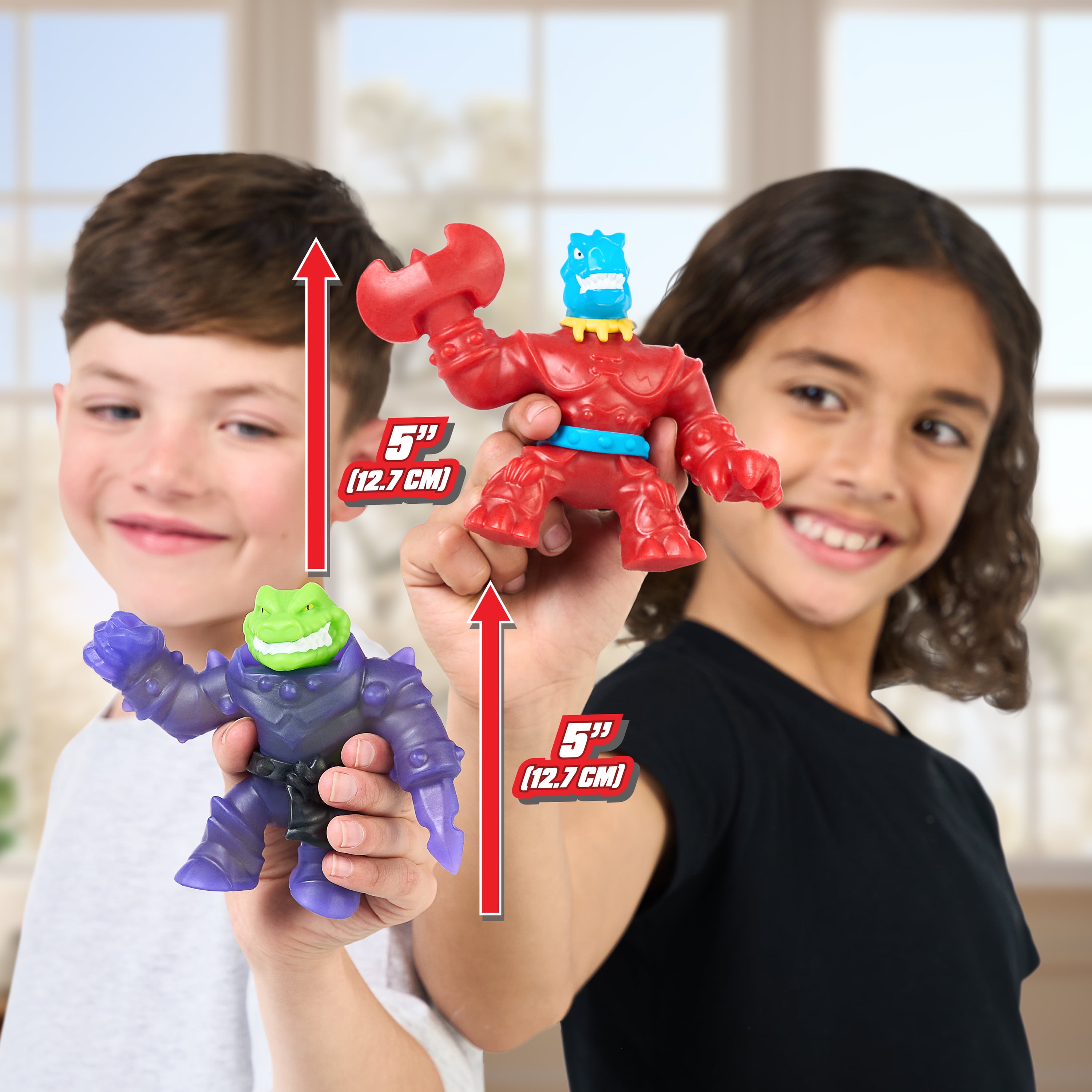 Heroes of Goo Jit Zu Smash Strikers Versus Pack, Squishy Tyro Vs Stretchy Rock Jaw, Ages5+
