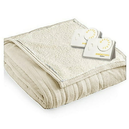 Biddeford MicroPlush Sherpa Analog Electric Blanket Twin Full Queen