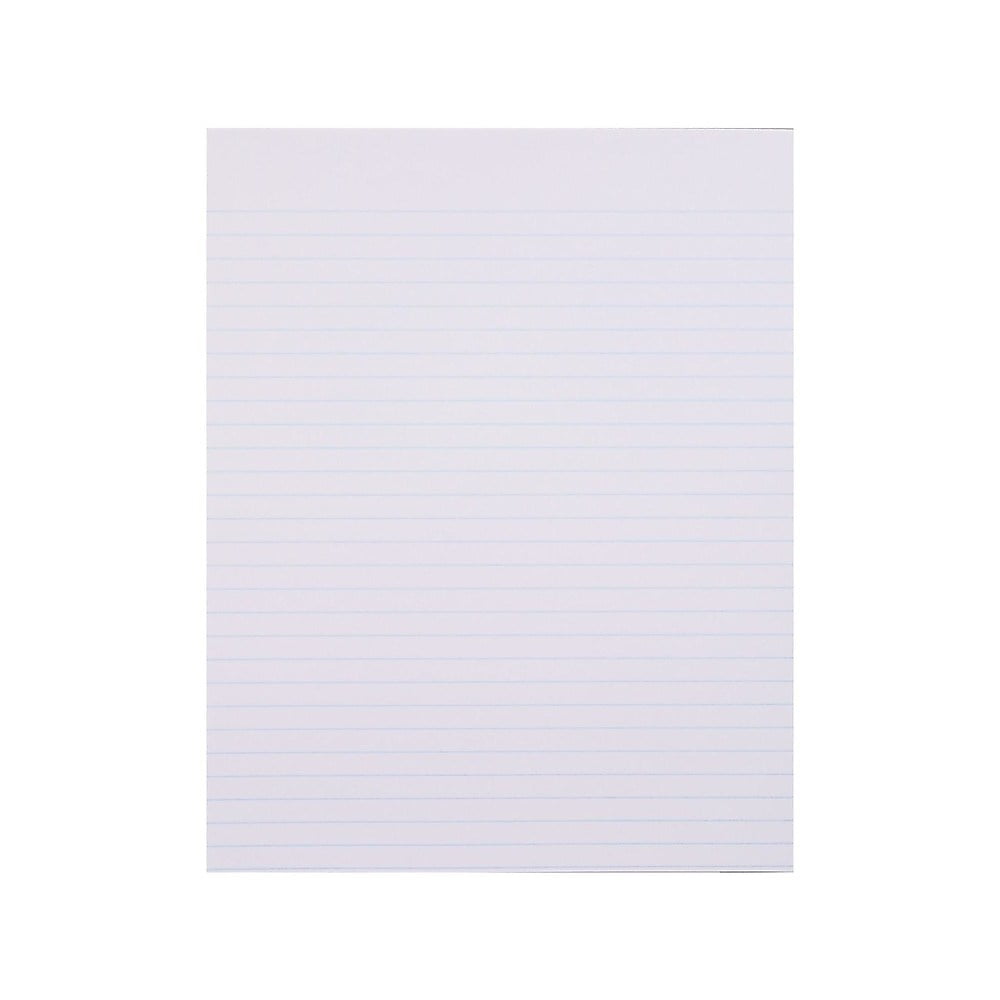 Staples Notepads 8.5" x 11" Wide White 50 Sh./Pad 12 Pads/PK 154120