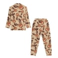 thumbnail image 5 of DISNIMO Womens 2 Piece Pajama Sets Deer Printed Soft Comfy Pj Sets Christmas Sleepwear Long Sleeve Button Down Loungewear with Long Pants, 5 of 7