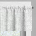 thumbnail image 5 of Ambesonne Grey Valance & Curtain, Geometric Circles Retro, 55"x30", Grey White, 5 of 6