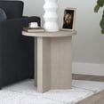 thumbnail image 2 of Evelyn&Zoe Anders 20" Wide Round Side Table, Alder White, 2 of 7