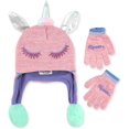 thumbnail image 1 of Girls and Boys Hat & Gloves Set / Cold-Weather Beanie & Gloves for Ages 4-7, 1 of 5