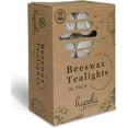 thumbnail image 4 of Hyoola, 4.5 Hour Natural White Beeswax Tealight Candles - In Clear Plastic (36 Pack), 4 of 5