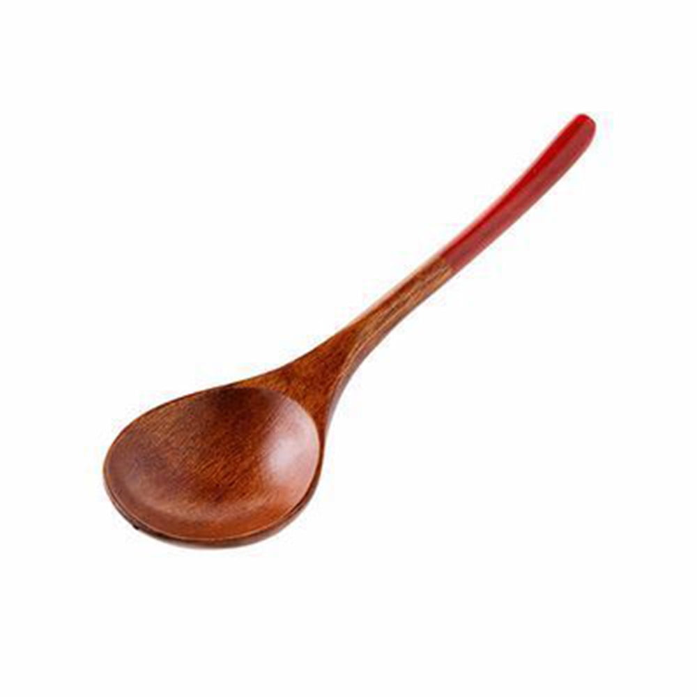 1/5PCS Wooden Spoon Bamboo Kitchen Cooking Utensil Tool Soup Teaspoon Catering 