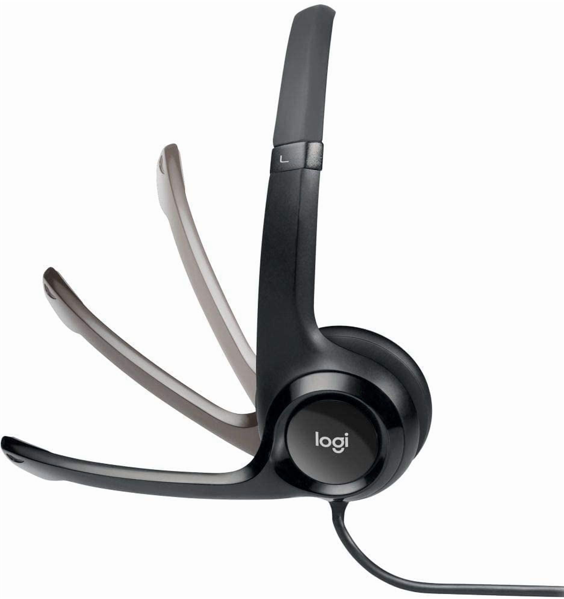 (6 Pack) Logitech ClearChat Comfort USB Headset with Noise-Canceling Microphone