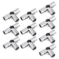 thumbnail image 1 of 10 Piezas de Conector de Tubo, Conector de Montaje de Tubería, Tubo de 25 Mm de Diámetro, Plateado, Resistente para Muebles, Contenedores de Conexión Cinco conectores, 1 of 8
