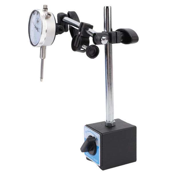 Indicador De Dial Magnético De Brazo Largo, Indicador De Dial De Ajuste Fino Con Base Magnética Interruptor De Encendido Y Apagado De 0-1 Pulgada Fuerza De Tracción De 140 Lb A