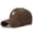 Chocolate, variant on Corduroy Baseball Cap with Black Letter Embroidery, Adjustable Casual Winter Dad Hat for Men and Women