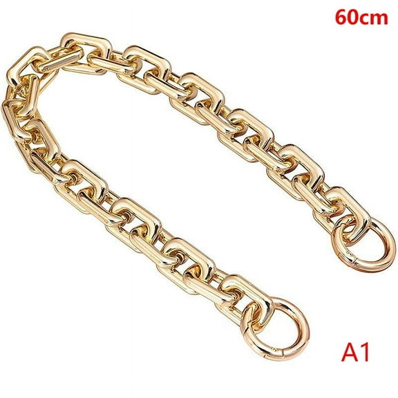 Silver Gold 40cm 60cm Acrylic Purse Chain Strap Handbag Handles DIY Purse Replacement Chain For Shoulder Bag Handbags Straps