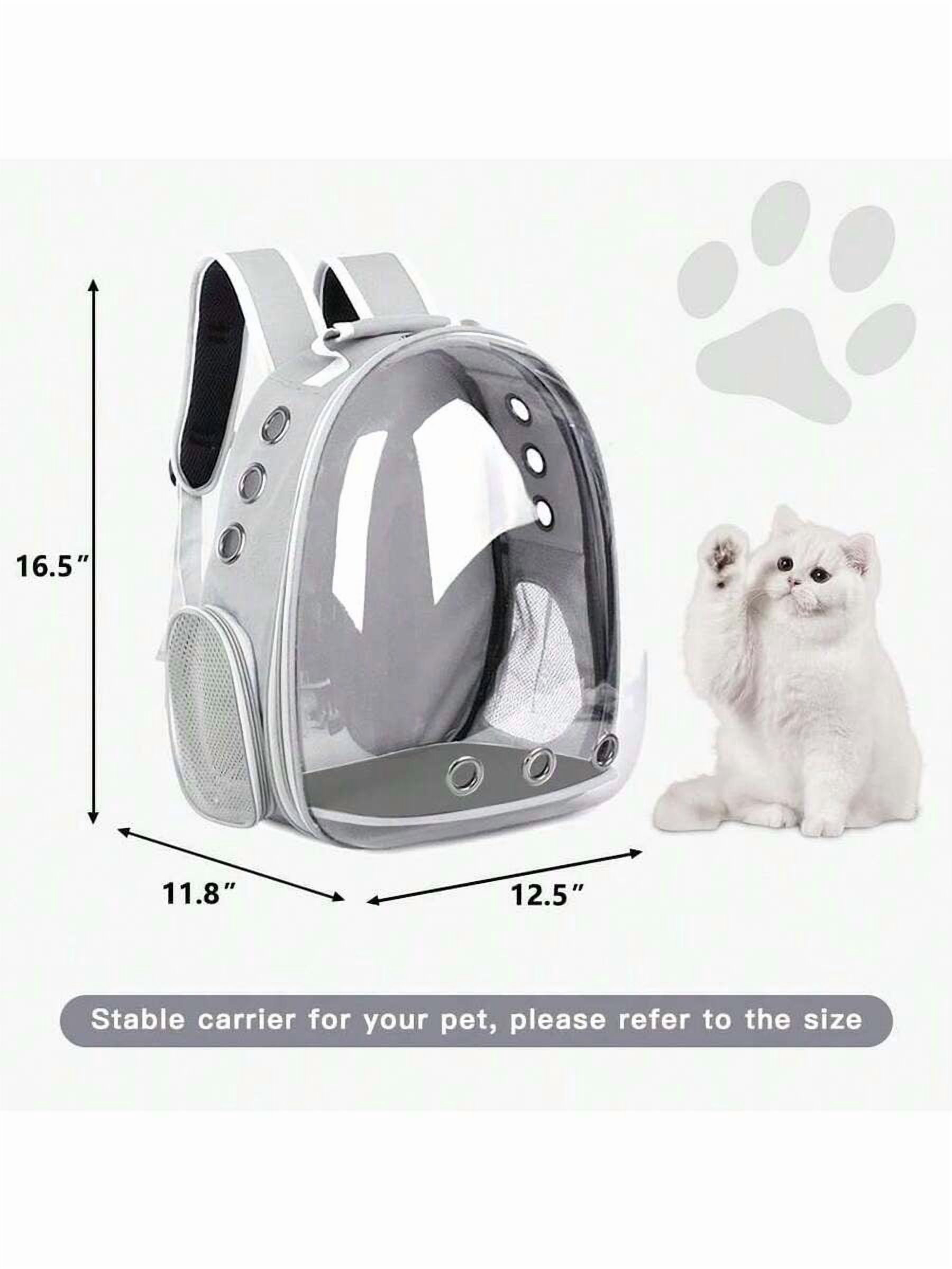 Cat Backpack, Pet Bubble Backpack, Pet Capsule Backpack, Small Space Pet Travel Bag, Waterproof And Breathable Pet Harness Approved By The Airline,Suitable For Travel,Hiking,Walking And Outdoor Use