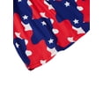 thumbnail image 5 of Toddler Baby Girls American Flag Star Summer Dress Sleeveless Ruffle Straps Kid Independence Day Beach Midi Dress, 5 of 6